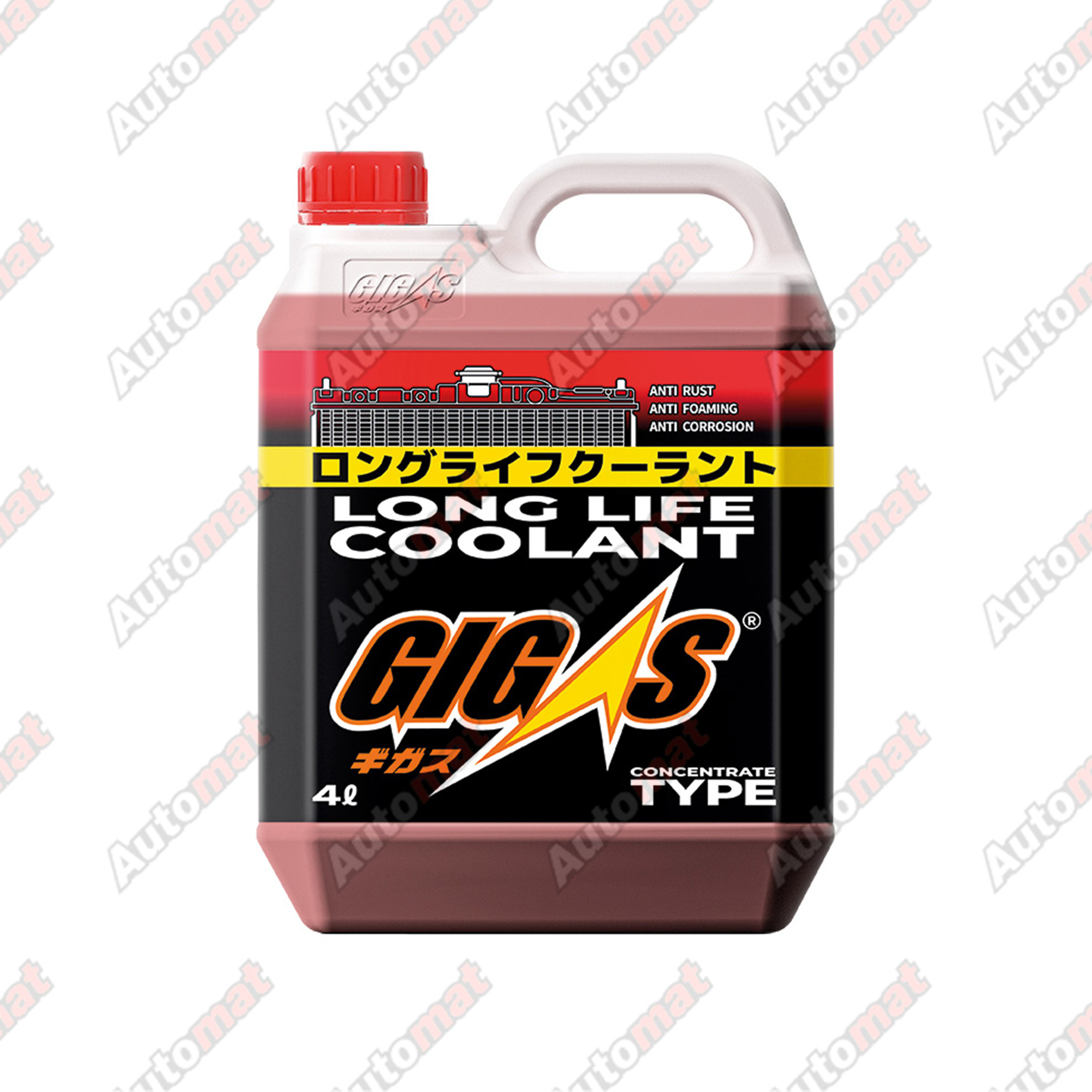 Антифриз GIGAS LONG LIFE COOLANT CONCENTRATE RED, красный, 4л