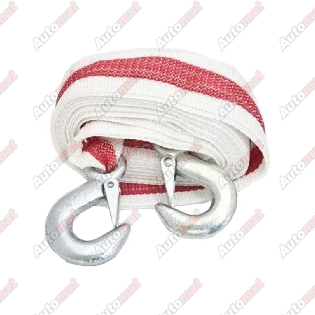 Трос буксир."АлСиб" строплента, крюки 3т/5м, пакет