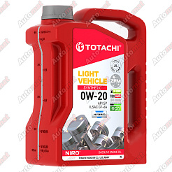 Масло моторное синтетическое TOTACHI NIRO LV SYNTHETIC SAE 0W-20 API SP/SN plus ILSAC GF-6A 4л